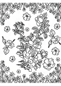 flower coloring pages - page 23