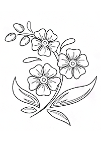 flower coloring pages - page 7
