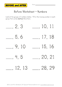 דפי עבודה מספרים - מספרים מעל 10 - דף מס. 16