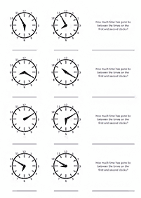 לימוד שעון - דפי עבודה להדפסה - דף מס. 102