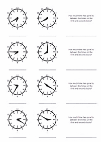 לימוד שעון - דפי עבודה להדפסה - דף מס. 104