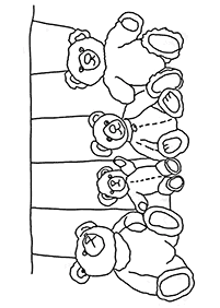 דפי צביעה דובים - דף מס. 31