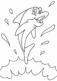 דפי צביעה דולפין - דף מס. 48