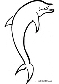דפי צביעה דולפין - דף מס. 76