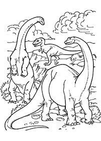 דפי צביעה דינוזאורים - דף מס. 1