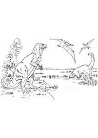 דפי צביעה דינוזאורים - דף מס. 17