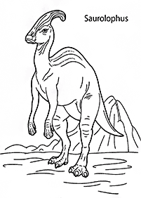 דפי צביעה דינוזאורים - דף מס. 20