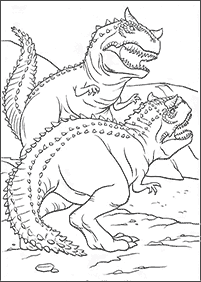 דפי צביעה דינוזאורים - דף מס. 27