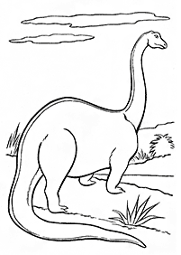 דפי צביעה דינוזאורים - דף מס. 3