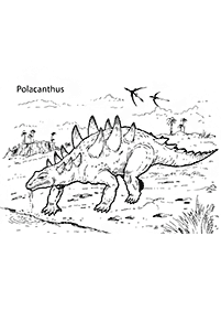 דפי צביעה דינוזאורים - דף מס. 36