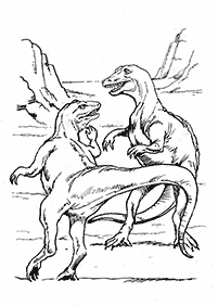 דפי צביעה דינוזאורים - דף מס. 39