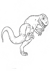 דפי צביעה דינוזאורים - דף מס. 43