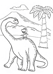 דפי צביעה דינוזאורים - דף מס. 46