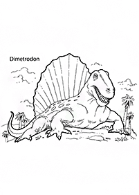 דפי צביעה דינוזאורים - דף מס. 48