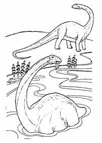 דפי צביעה דינוזאורים - דף מס. 5