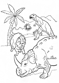 דפי צביעה דינוזאורים - דף מס. 9