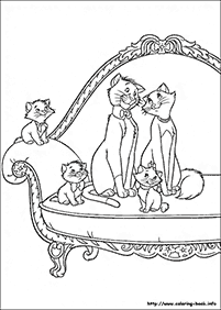 דפי צביעה של חתולים להדפסה  - דף מספר 32