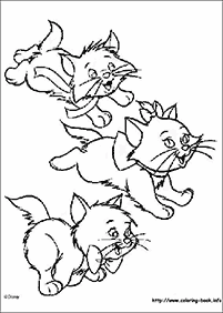 דפי צביעה של חתולים להדפסה  - דף מספר 48