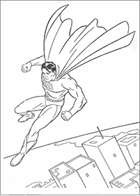 דפי צביעה סופרמן - דף מס. 11