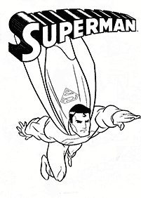 דפי צביעה סופרמן - דף מס. 12