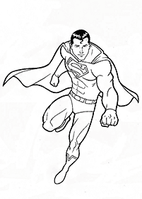 דפי צביעה סופרמן - דף מס. 16