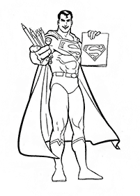 דפי צביעה סופרמן - דף מס. 18
