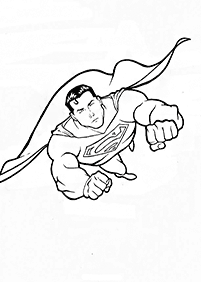 דפי צביעה סופרמן - דף מס. 24