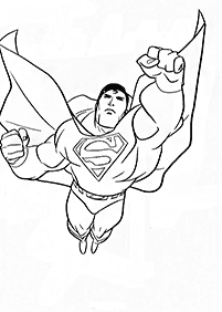 דפי צביעה סופרמן - דף מס. 28