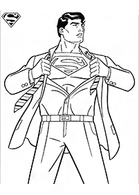 דפי צביעה סופרמן - דף מס. 5