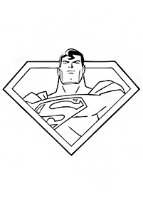 דפי צביעה סופרמן - דף מס. 8