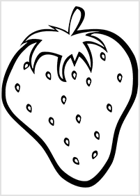 דפי צביעה פירות תות - 3