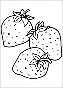 דפי צביעה פירות תות - 4