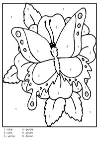 דפי צביעה של פרפרים להדפסה - דף מס. 40
