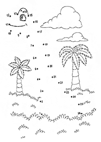 דפי צביעה דינוזאורים - דף מס. 22