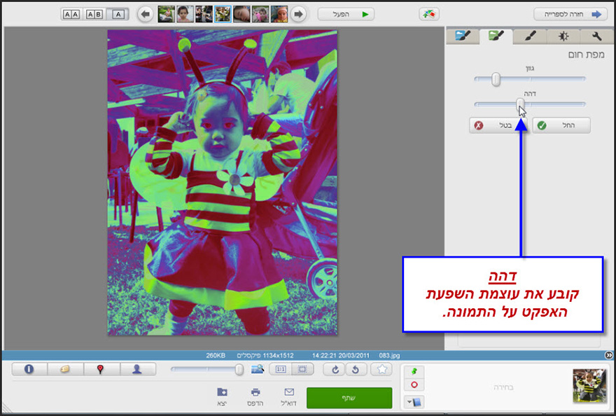 אפקט מפת חום Picasa Photo Editor 3