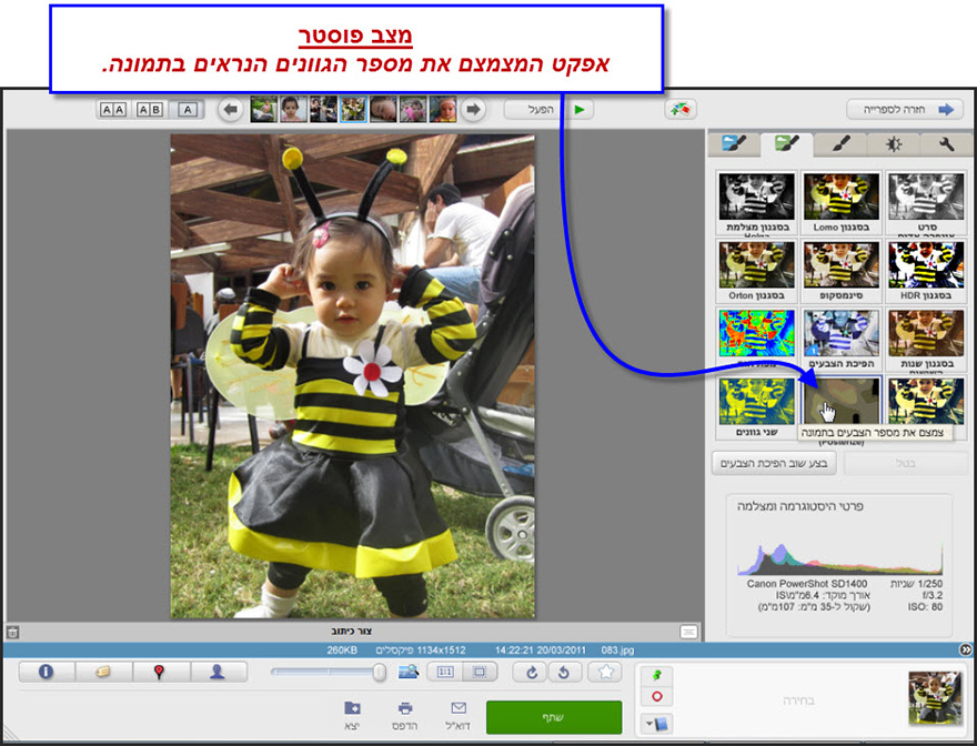 אפקט מצב פוסטר Picasa Photo Editor 1