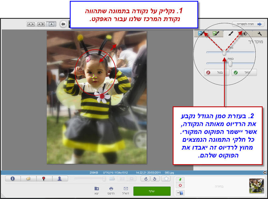 מוקד רך Picasa Photo Editor 2