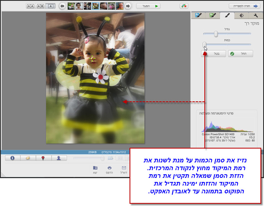 מוקד רך Picasa Photo Editor 3